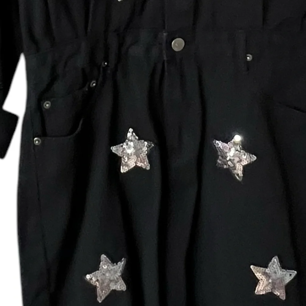 Buddy Love Black Dress with Silver Star Accents - Picture 4 of 5